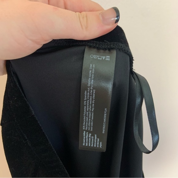 NWT New Eileen Fisher Black Ankle Length Slim Fit Stretch Velvet Knit Leggings - Picture 7 of 7